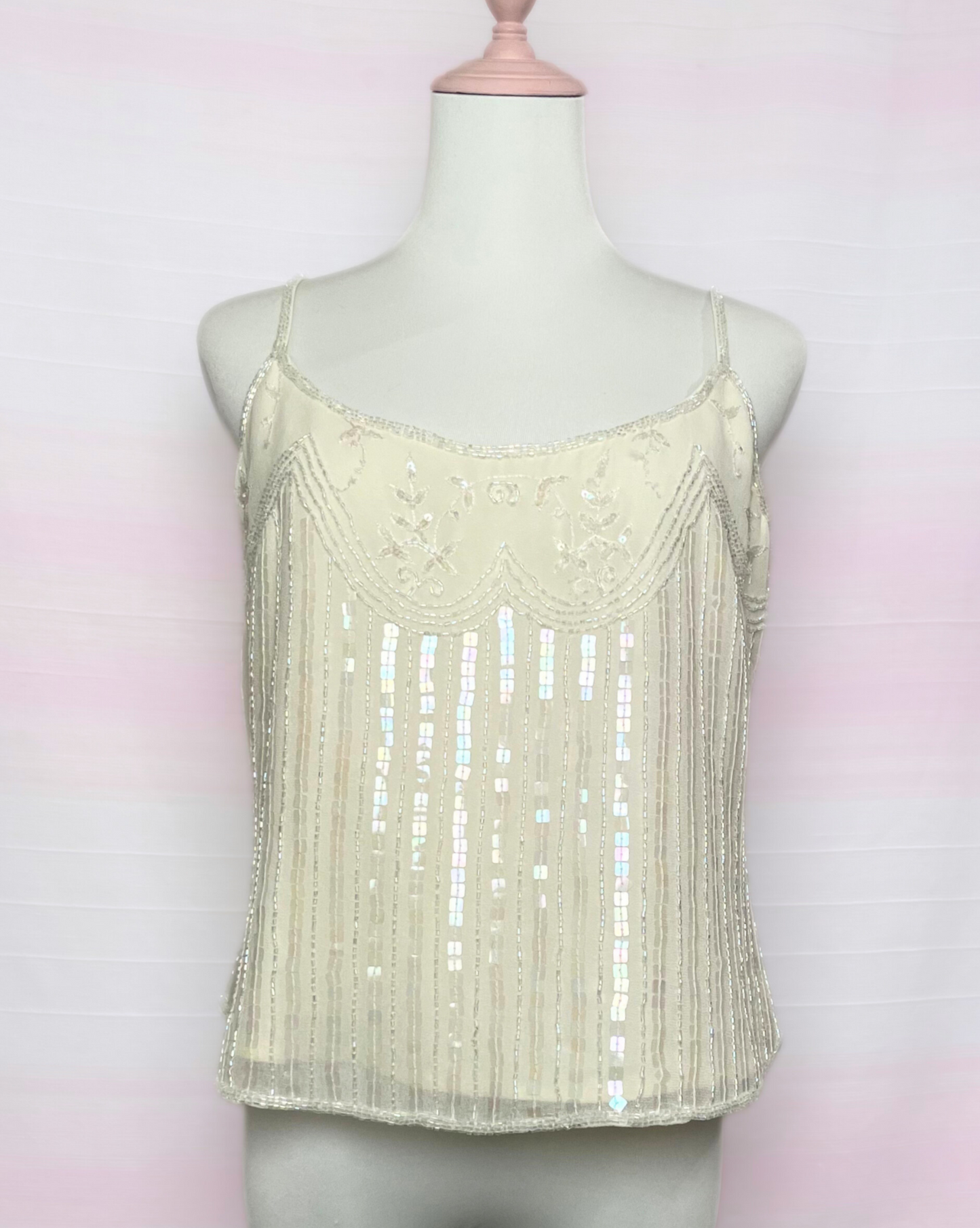 The White Sequin Top