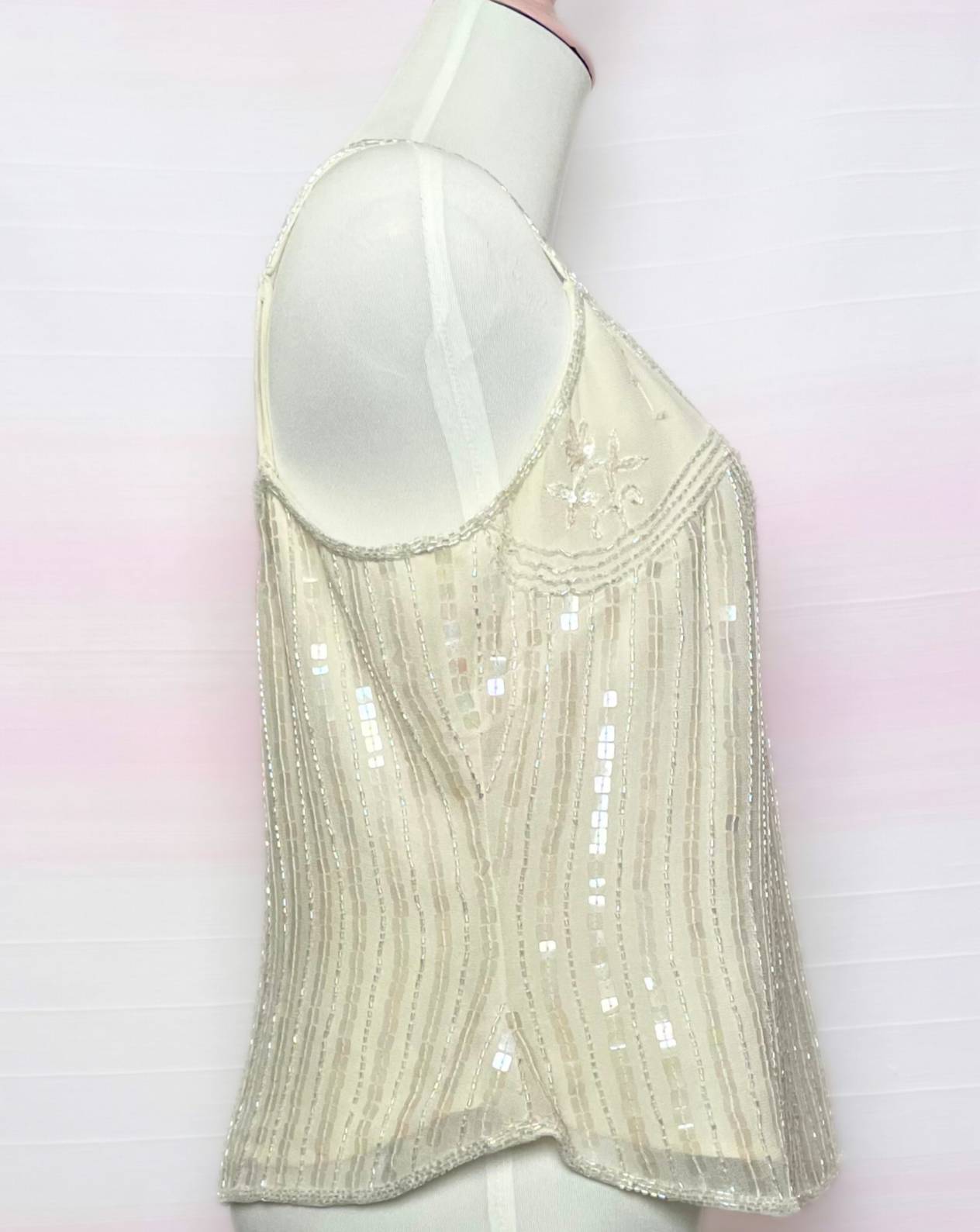 The White Sequin Top