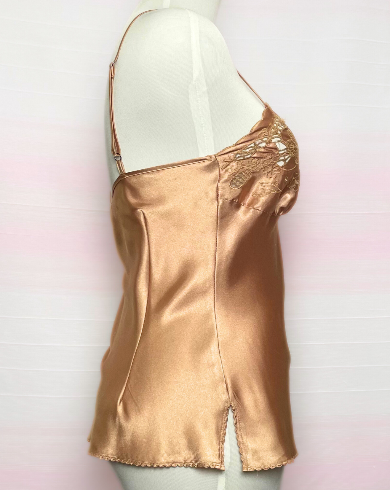 The Nougat Satin Top