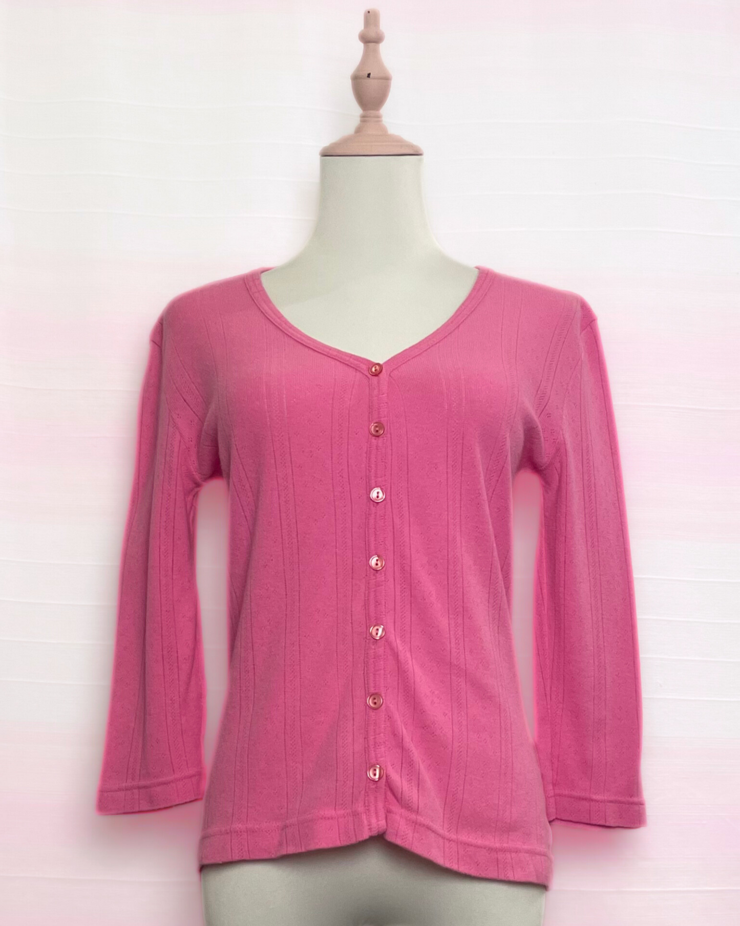 The Hot Pink Shortsleeve Cardigan