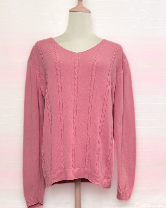 The Pink Cableknit