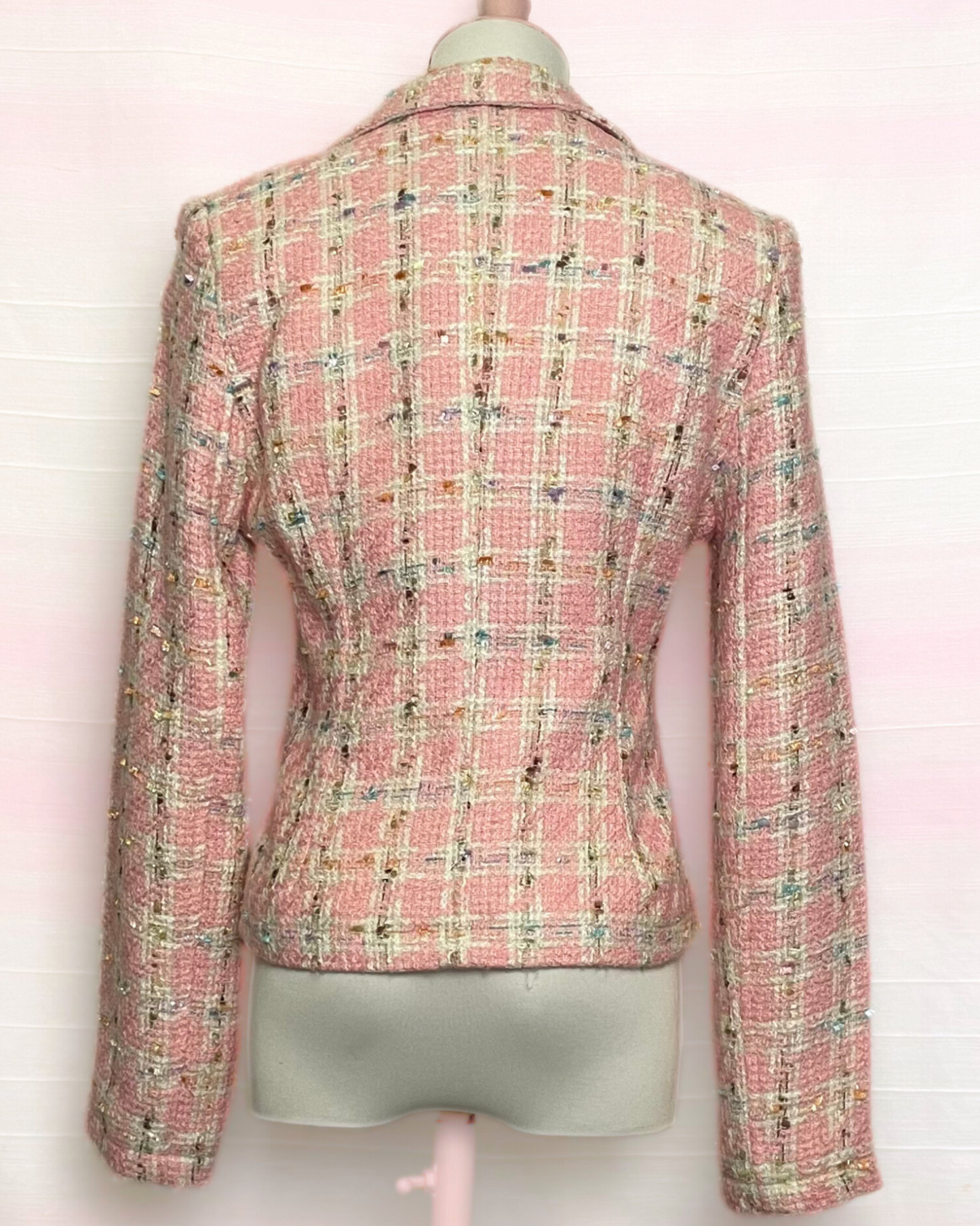 The Pink Glitter Tweed Jacket