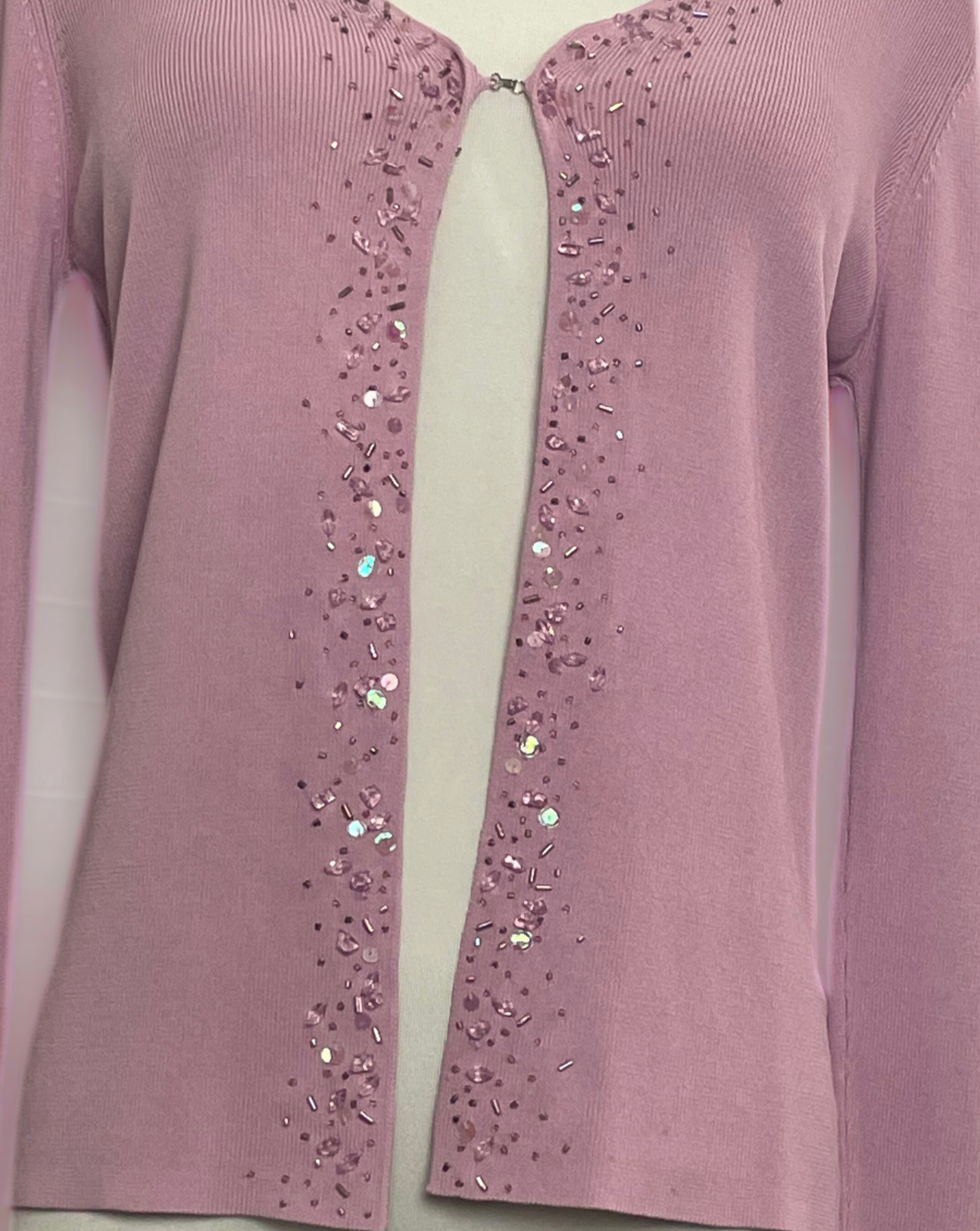 The Purple Sequin Cardigan