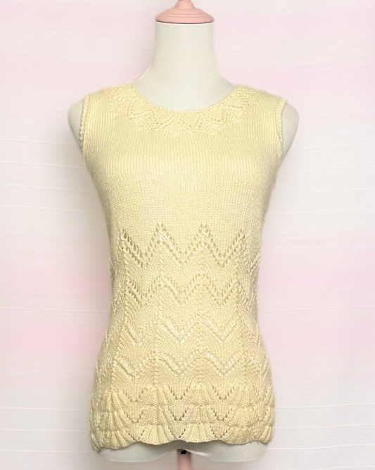 The Lemon Meringue Knitted Vest