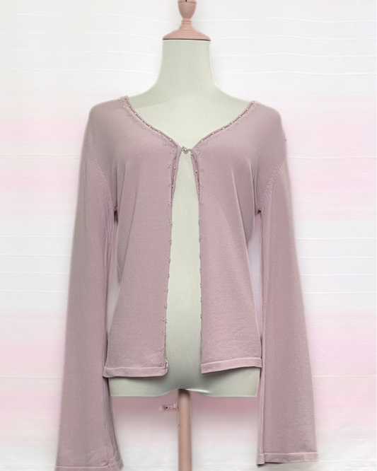 The Lilac Pearl Cardigan