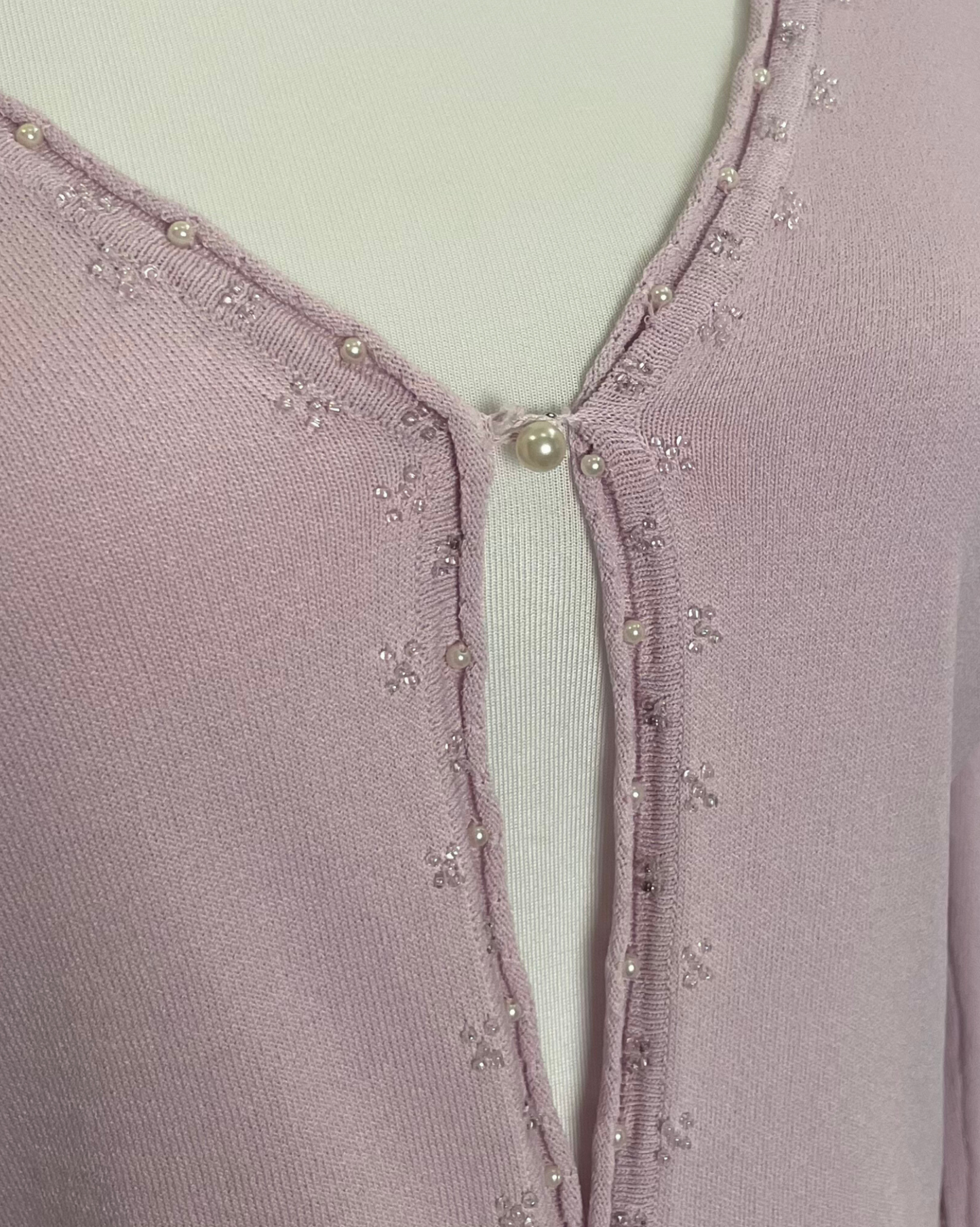 The Lilac Pearl Cardigan