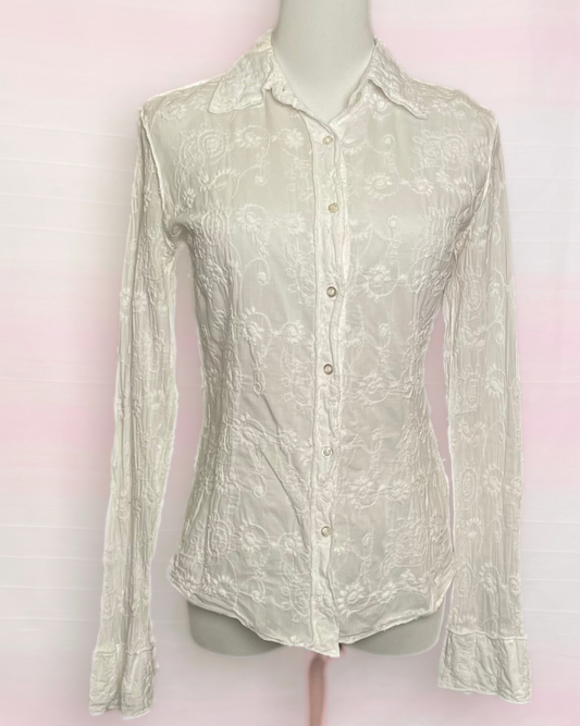 The White Broderie Shirt