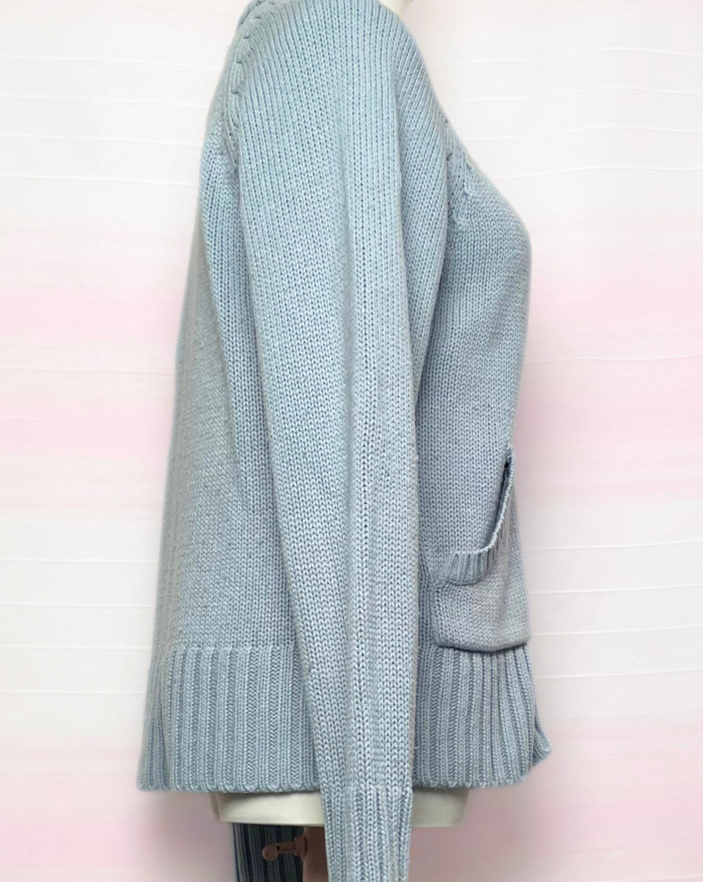 The Blue Zip Cardigan