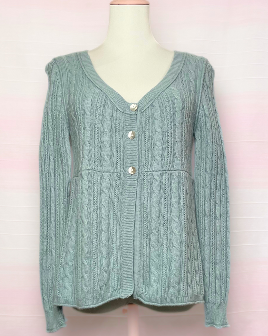 The Emerald Button Cardigan