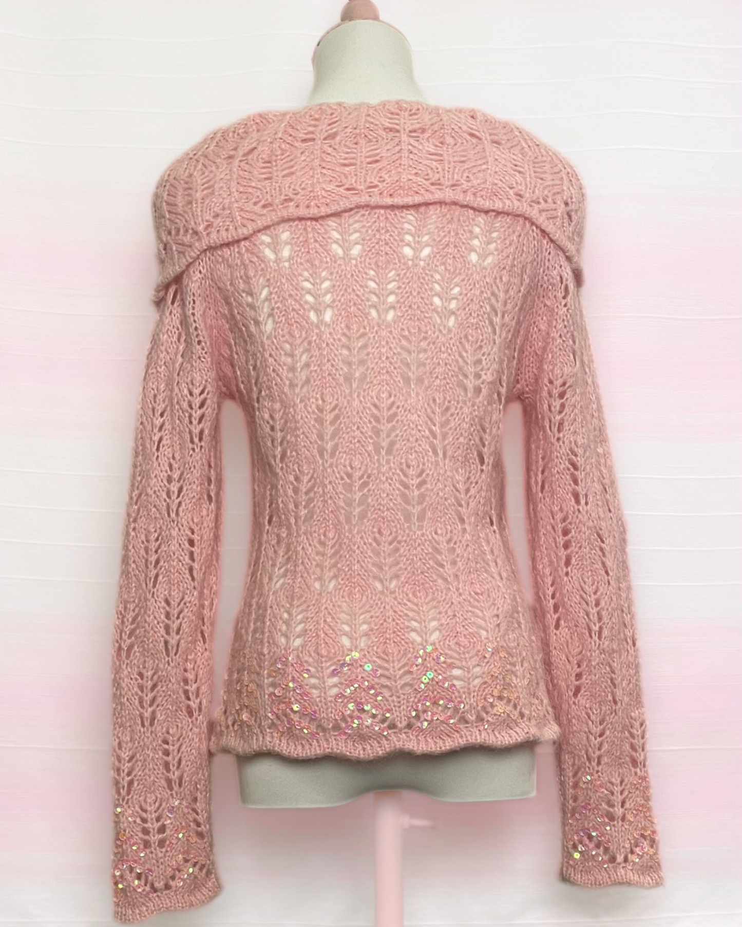 The Pink Off-shoulder Knit