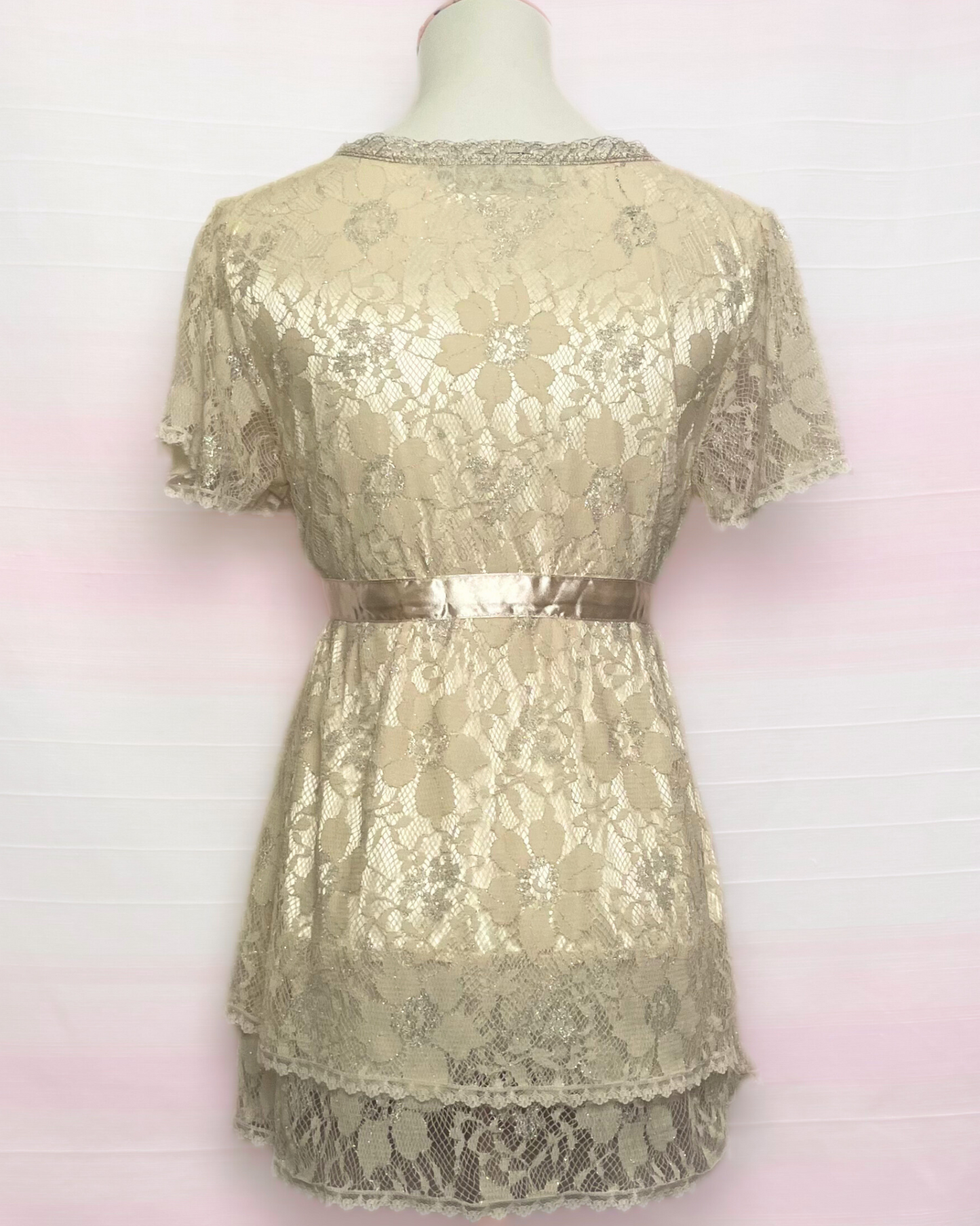 The Golden Lace Top