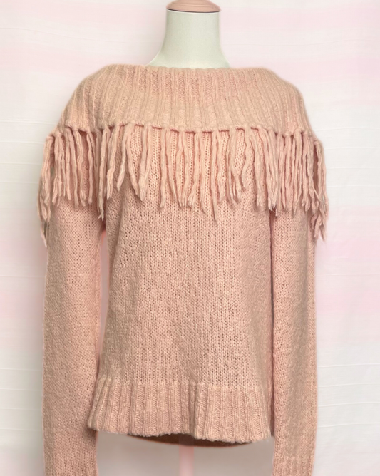 The Pink Fringe Knit