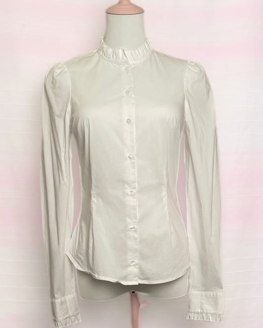 The White Ruffle Shirt