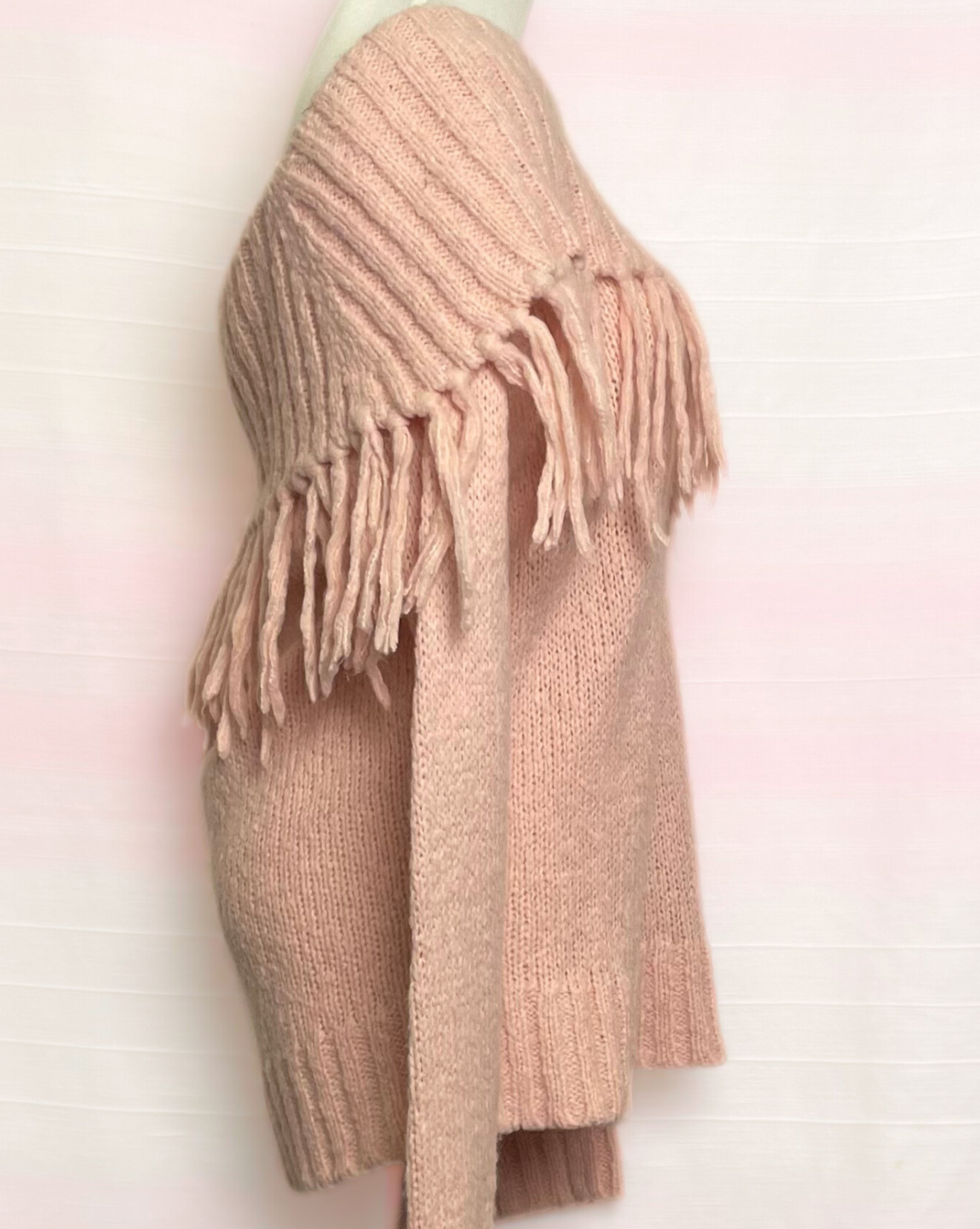 The Pink Fringe Knit