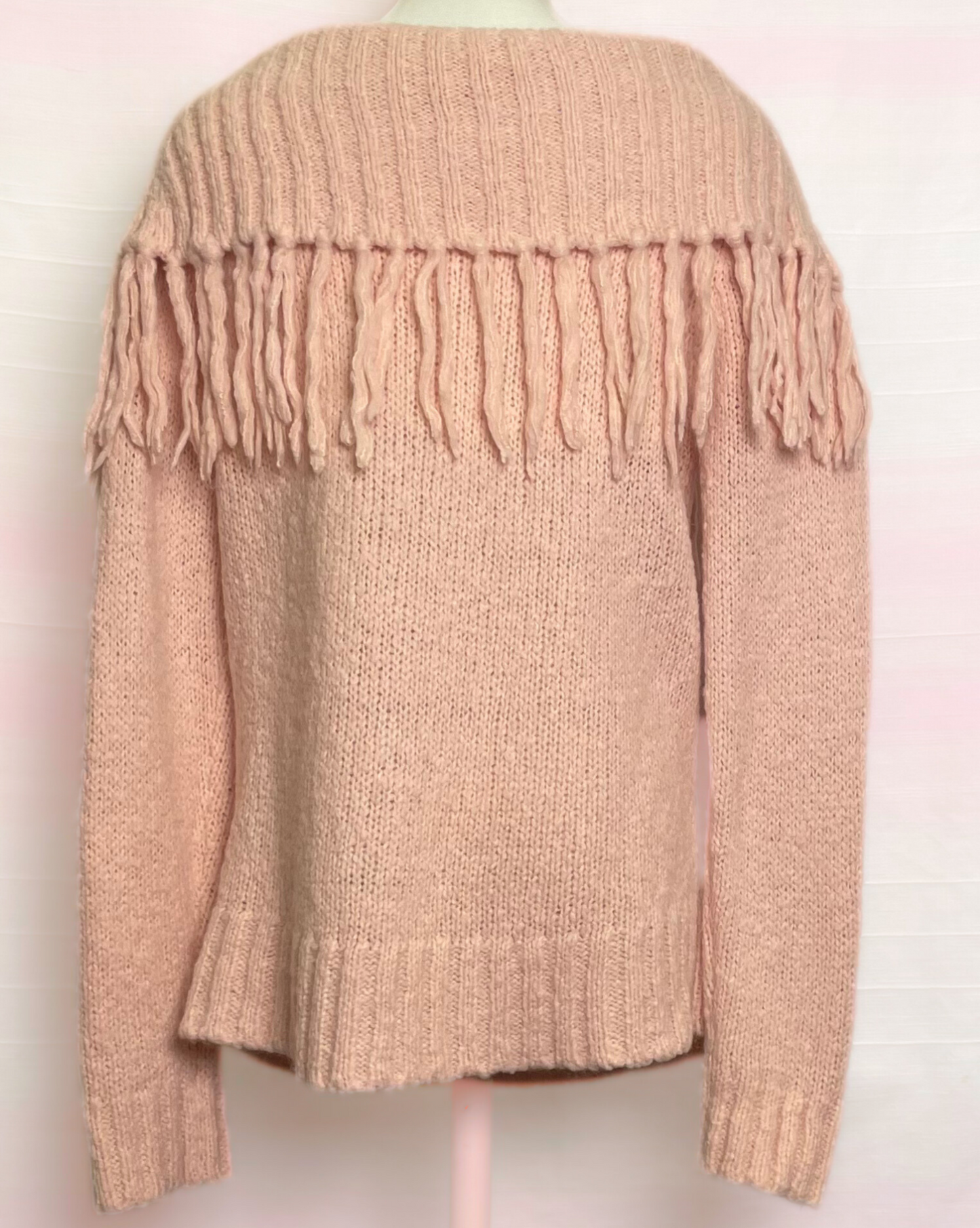 The Pink Fringe Knit